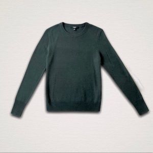Uniqlo Extra Fine Merino Crew Neck Sweat Green S